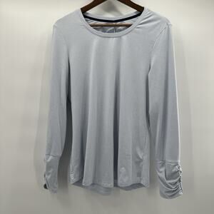 Title‎ Nine Shirt Womens Large Blue Light Weight Casual Light Weight Golf Soft